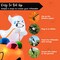 Joiedomi; 5 FT Tall Halloween Inflatable Cute Ghost Inflatable Lift Pumpkin Candy Bag with Build-in LEDs Blow Up Inflatables for Halloween Party Indoor, Outdoor, Yard, Garden, Lawn Decorations; Category:Pumpkin Decor; Image:4